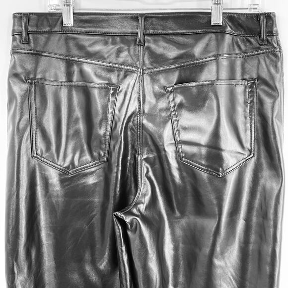 Joie Faux Leather Women’s Pants, EUC, Black, Sz. 12 - Picture 5 of 15